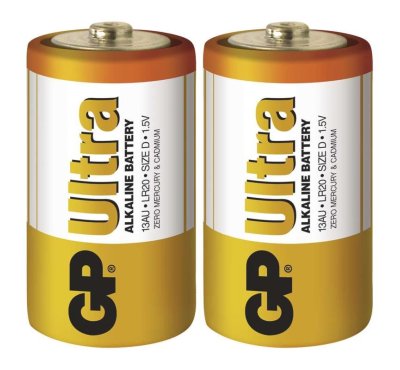 Baterie alkalická GP ULTRA D - 2ks